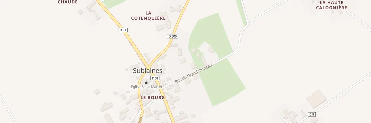 Plan du 7 Rue du Grand Ormeau à Sublaines