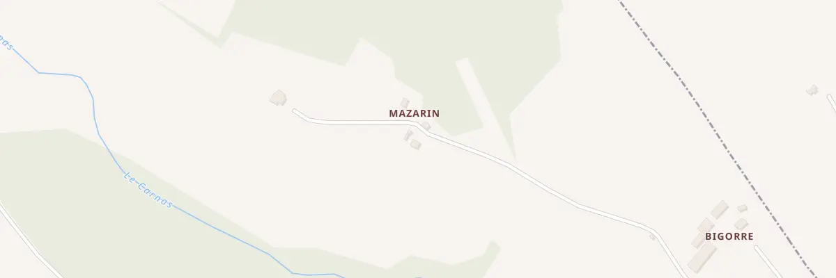 Plan du 581 Che de Mazarin à Castelsagrat