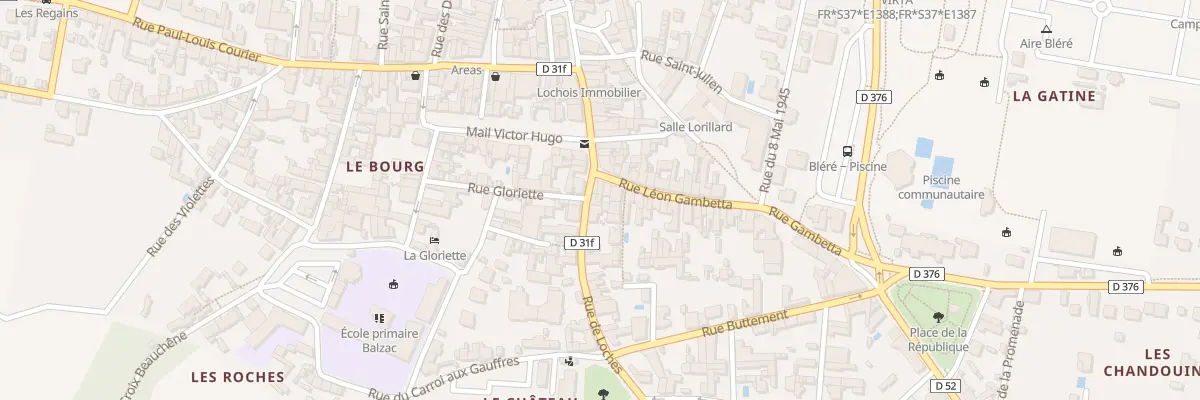 Plan du 3 Rue Gambetta à Bléré