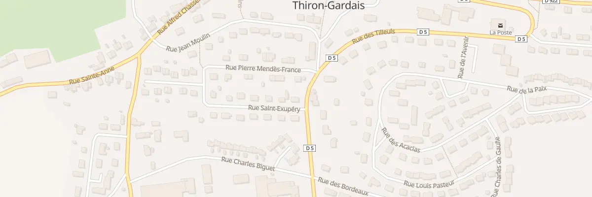 Plan du 2 Rue Saint Exupéry à Thiron-Gardais