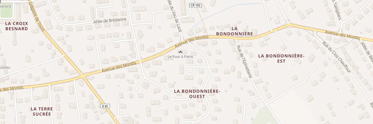 Plan du 8 All des Maisons Blanches à Amboise
