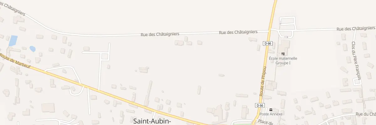 Plan du 3T Rue des Chataigners à Saint-Aubin-d’Écrosville