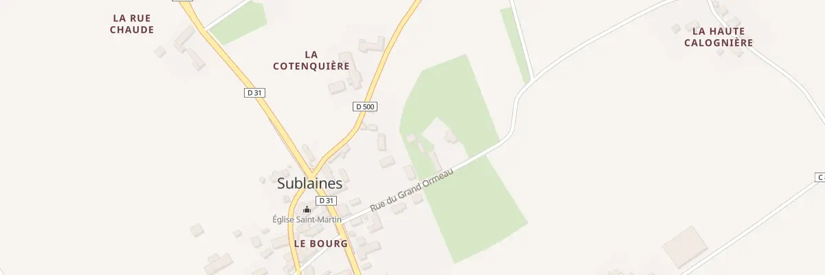 Plan du 1B Rue du Grand Ormeau à Sublaines