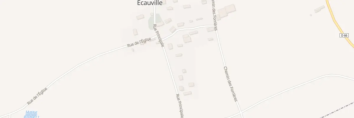 Plan du 16 Rue Principale à Écauville