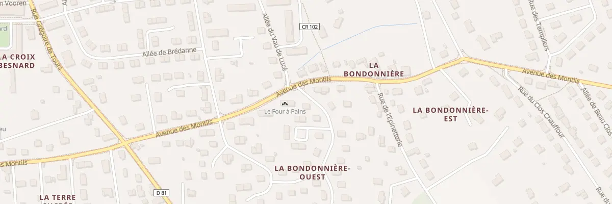 Plan du 2 All des Maisons Blanches à Amboise