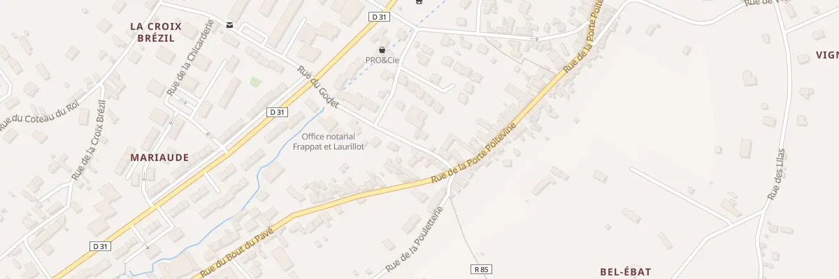 Plan du 6B Rue du Godet à Loches