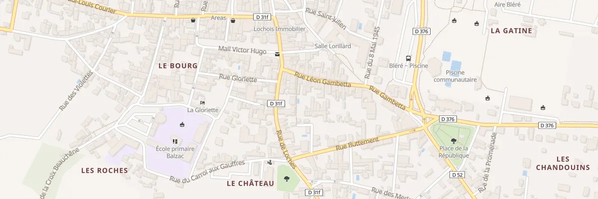 Plan du 11 Rue Gambetta à Bléré