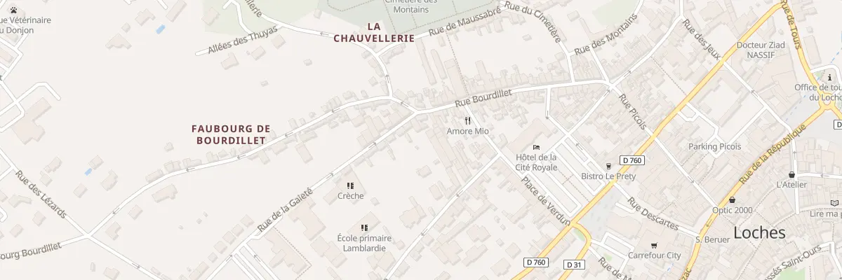 Plan du 1 Rue de la Gaité à Loches