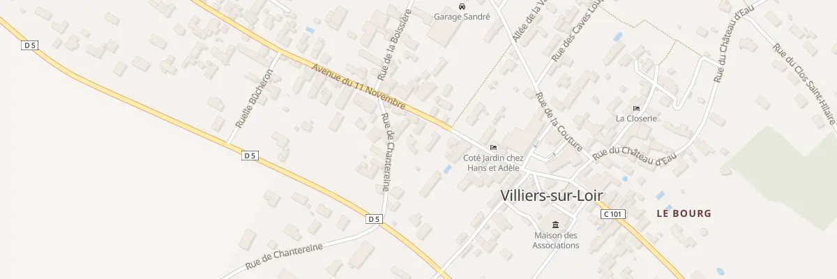 Plan du 17 Av du 11 Novembre à Villiers-sur-Loir
