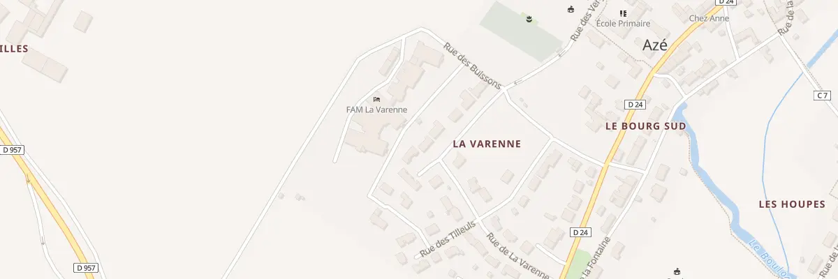 Plan du 9 Rue des Marronniers à Azé