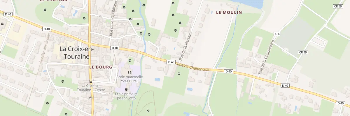 Plan du 21 Rue de Chenonceaux à La Croix-en-Touraine