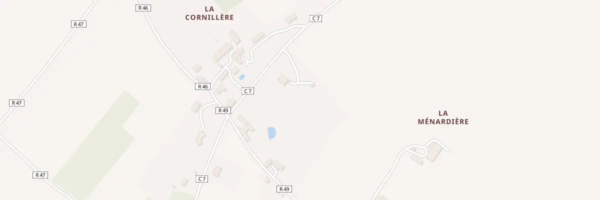 Plan du 1 La Cornillere à Martizay