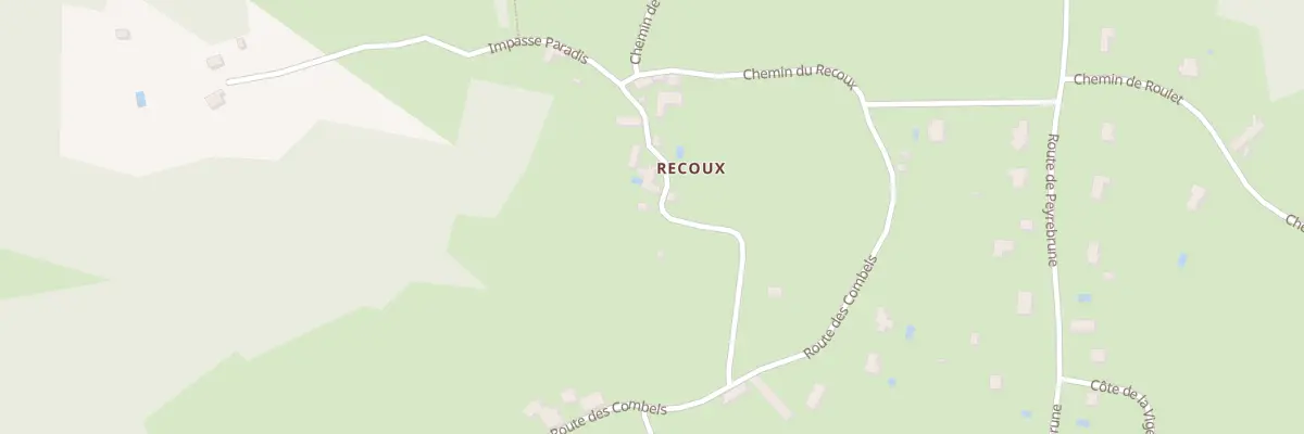 Plan du 2A Le Recoux à Coux et Bigaroque-Mouzens