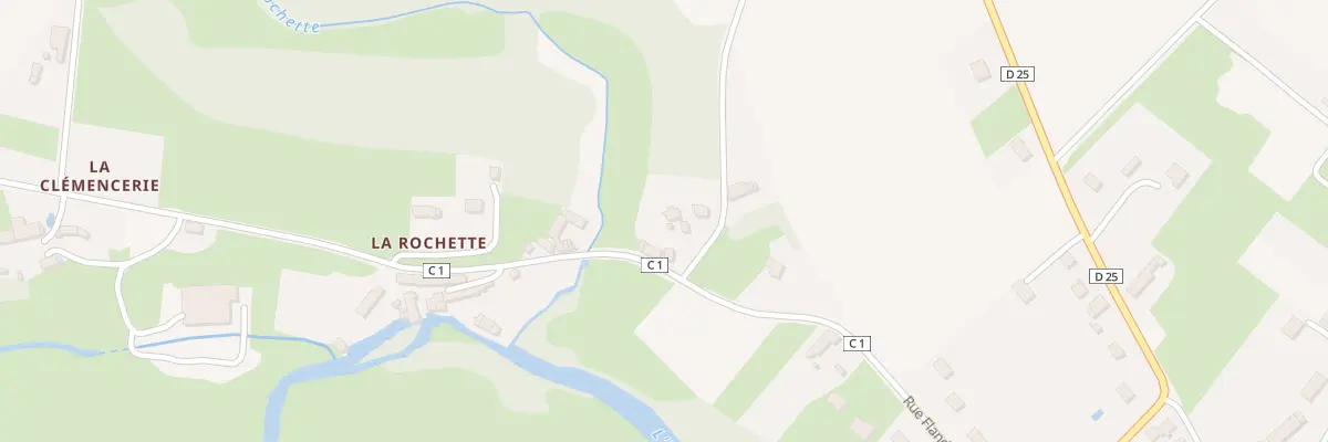 Plan du 72 La Rochette à Chédigny