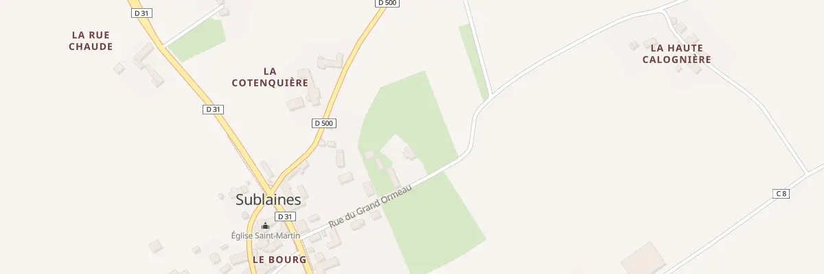 Plan du 5047 Rue du Grand Ormeau à Sublaines
