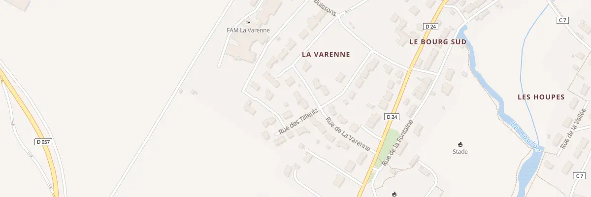 Plan du 13 Rue de la Varenne à Azé