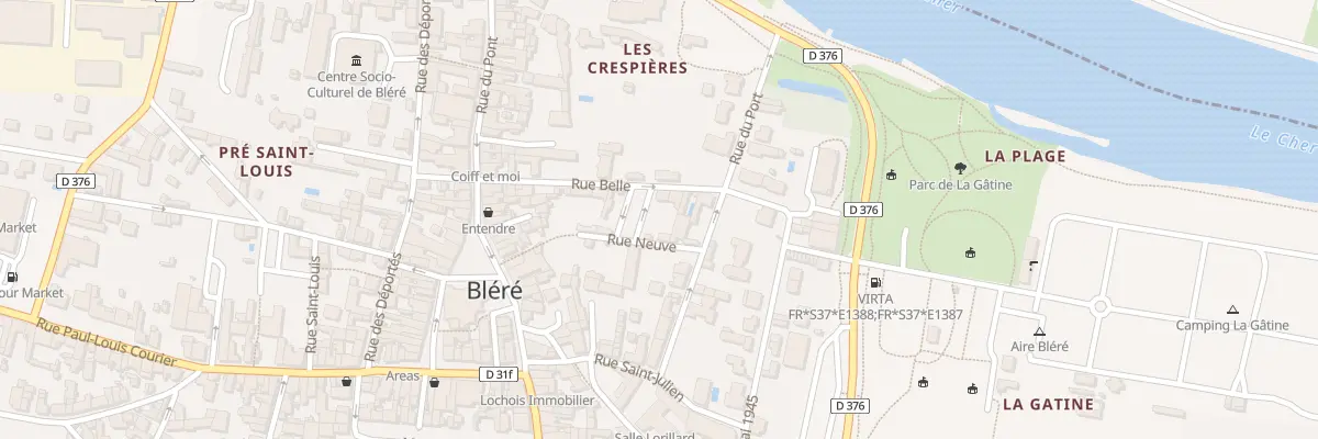 Plan du 15 Rue Belle à Bléré