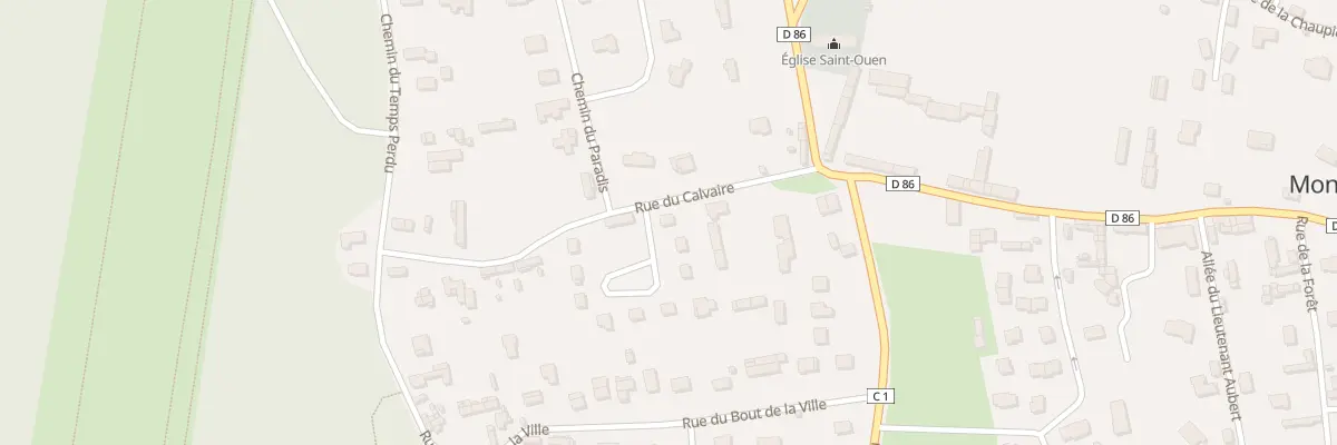 Plan du 1 Res du Calvaire à Montigny