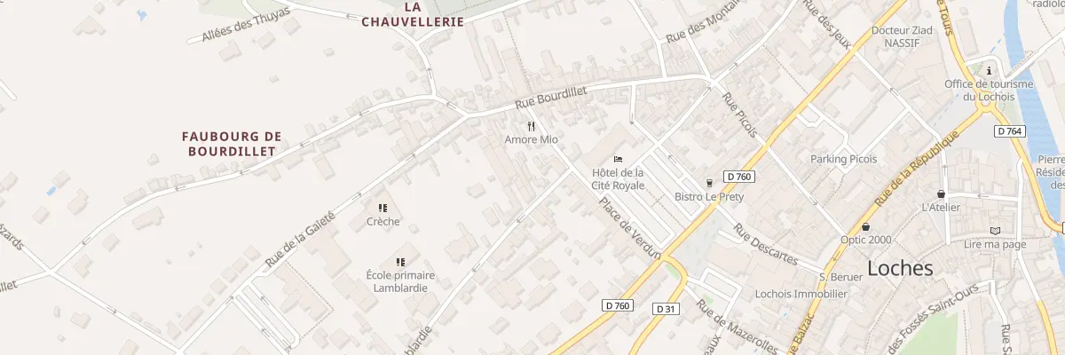 Plan du 4 Rue Lamblardie à Loches