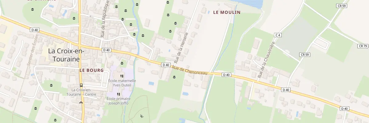 Plan du 23 Rue de Chenonceaux à La Croix-en-Touraine