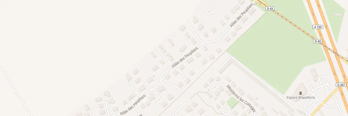 Plan du 2 All des Aubépines à La Vaupalière