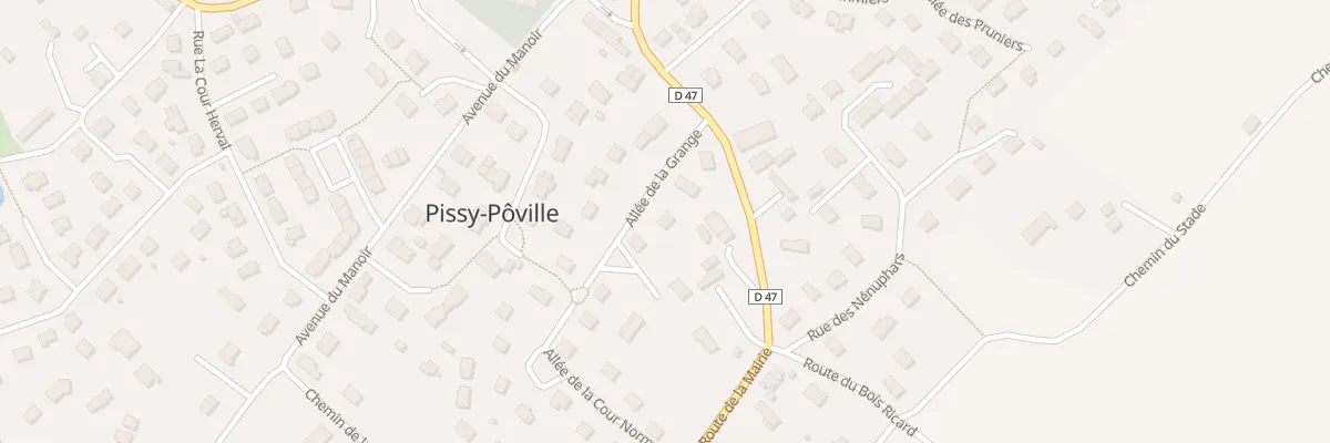 Plan du 5 All de la Grange à Pissy-Pôville