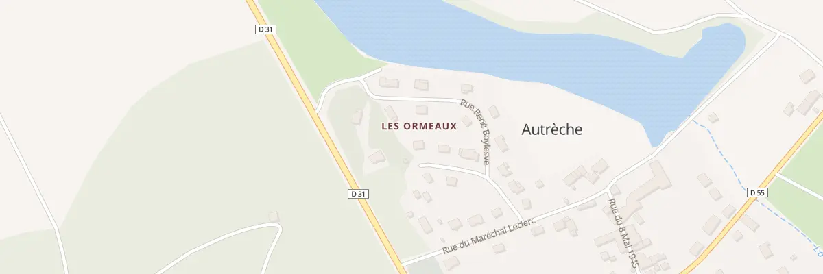 Plan du 6 Rue Antoine de St Exupery à Autrèche