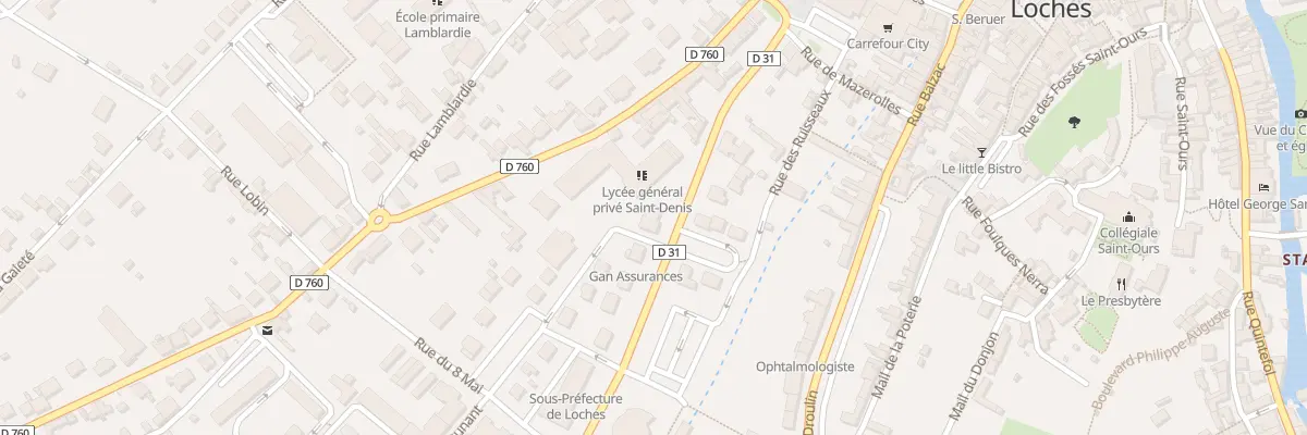 Plan du 2 Av des Bas Clos à Loches