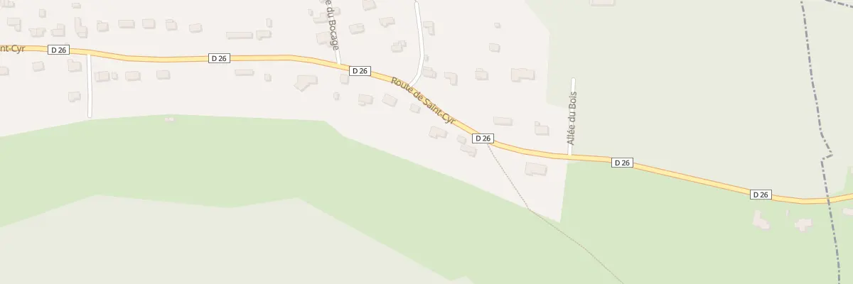 Plan du 76 Rte de Saint Cyr à La Saussaye