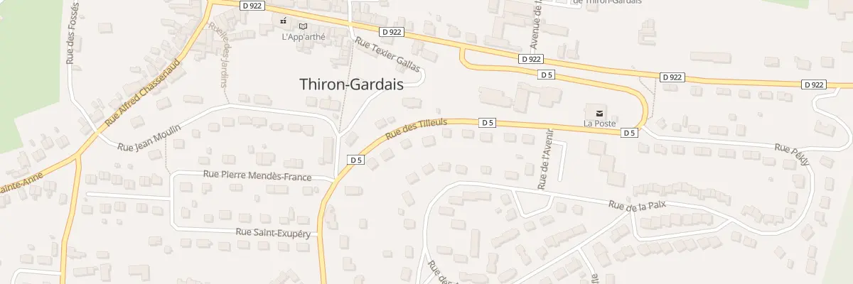 Plan du 497 Rue des Tilleuls à Thiron-Gardais