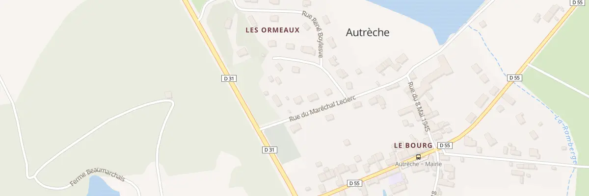Plan du 5 Rue du Mal Leclerc à Autrèche