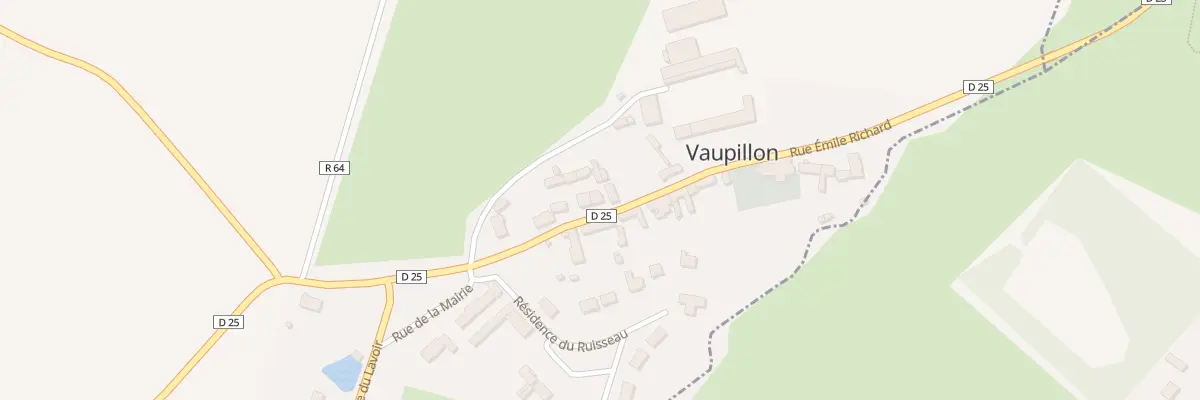 Plan du 16 Rue Emile Richard à Vaupillon