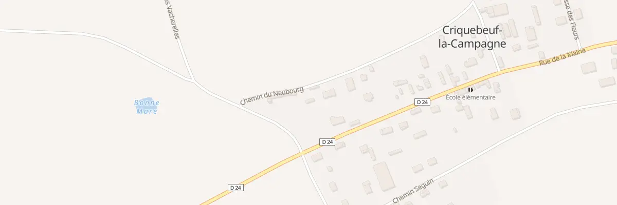 Plan du 2C Rue de la Mairie à Criquebeuf-la-Campagne