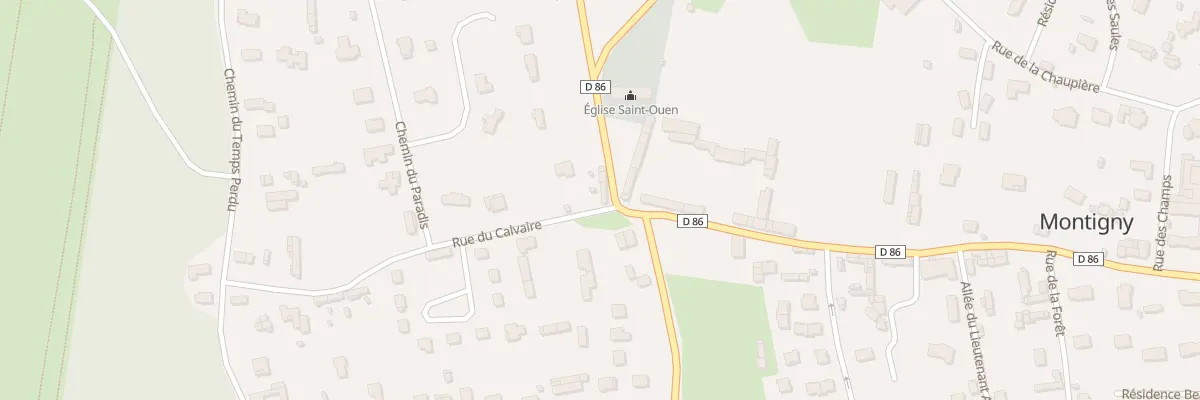 Plan du 8 Rue du Calvaire à Montigny