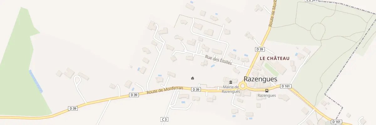 Plan du 5 Rue des Étoiles à Razengues