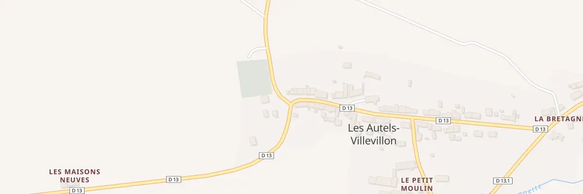 Plan du 49 Vc Grande Rue aux Autels-Villevillon