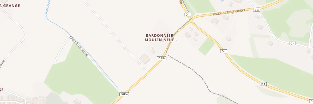 Plan du 4 Bardonnier Moulin Neuf Pec à Brignemont