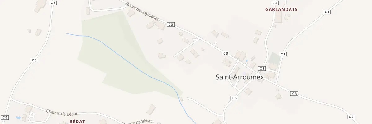 Plan du 5042 A la Fon à Saint-Arroumex