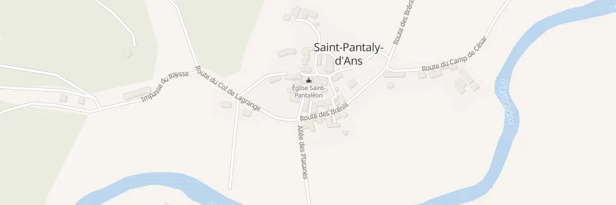 Plan du 6 Le Bourg St Pantaly à Cubjac-Auvézère-Val d’Ans
