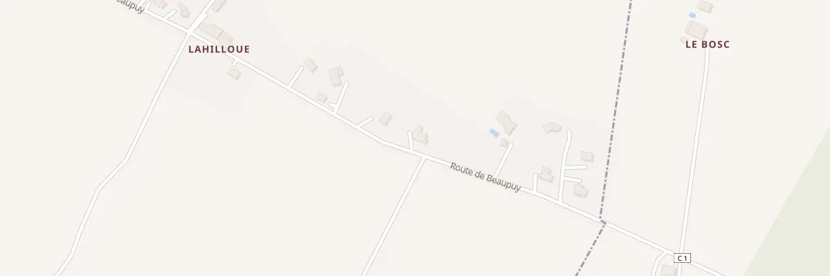 Plan du 1453 Rte de Beaupuy à Roquelaure-Saint-Aubin