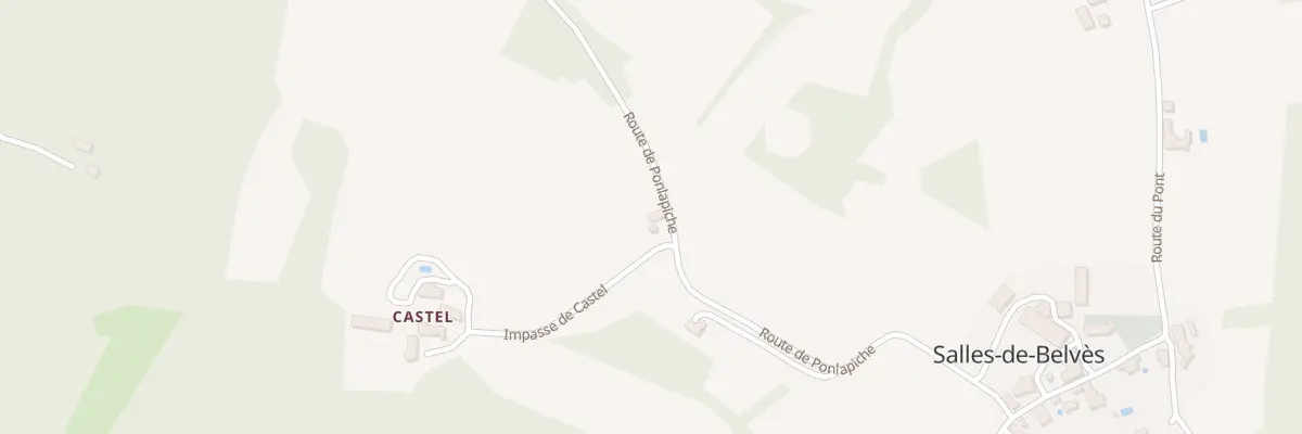 Plan du 22 Le Castel à Salles-de-Belvès