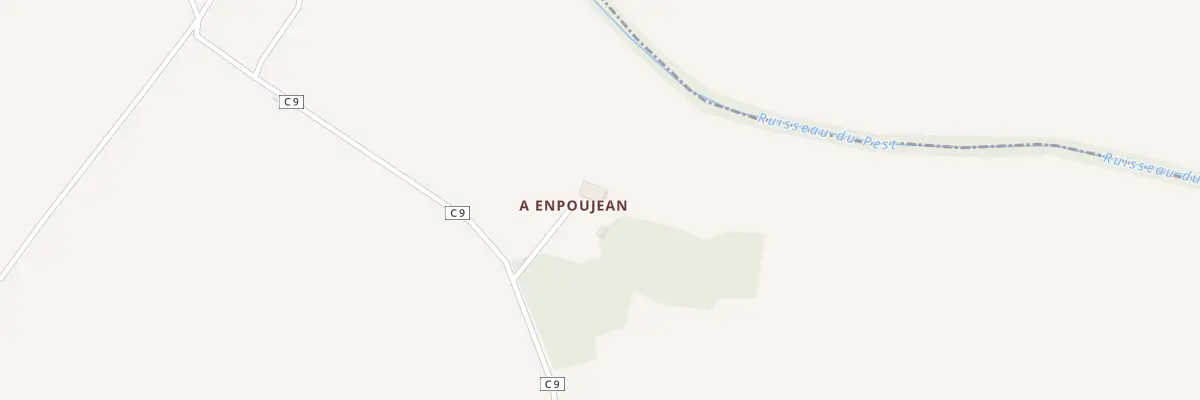 Plan du 5033 A Enpoujean à Ardizas