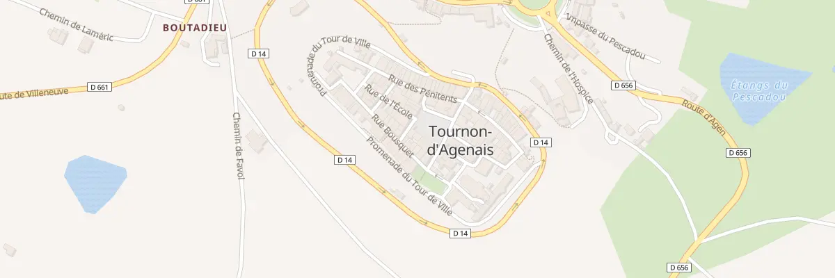 Plan du 72 Pl de l’Hôtel de Ville à Tournon-d’Agenais
