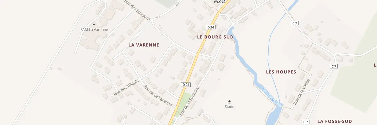 Plan du 25 Rue de Galette à Azé