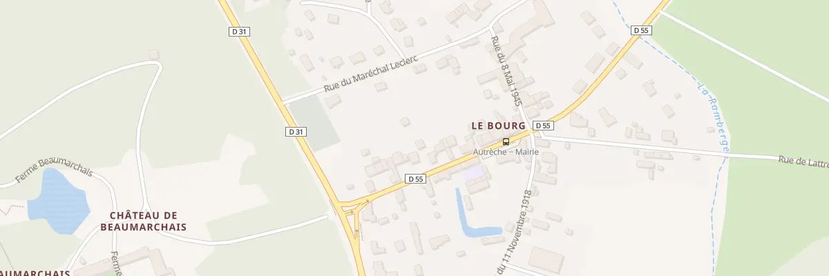 Plan du 13 Rue du Gen de Gaulle à Autrèche