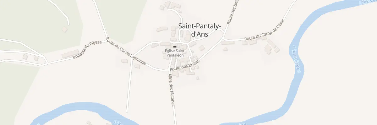 Plan du 32A Le Bourg St Pantaly à Cubjac-Auvézère-Val d’Ans