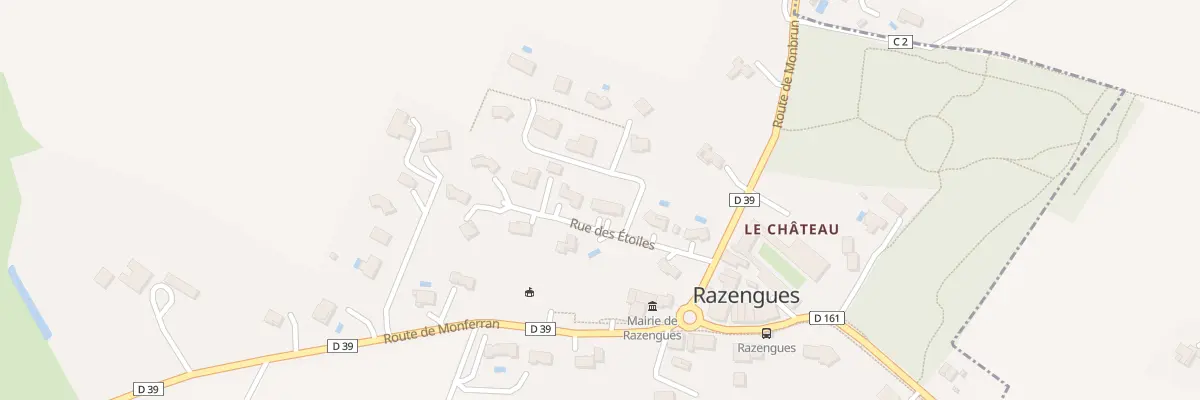 Plan du 8 Rue des Étoiles à Razengues