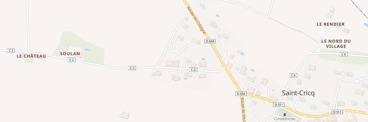 Plan du 4 Rte de Sirac à Saint-Cricq