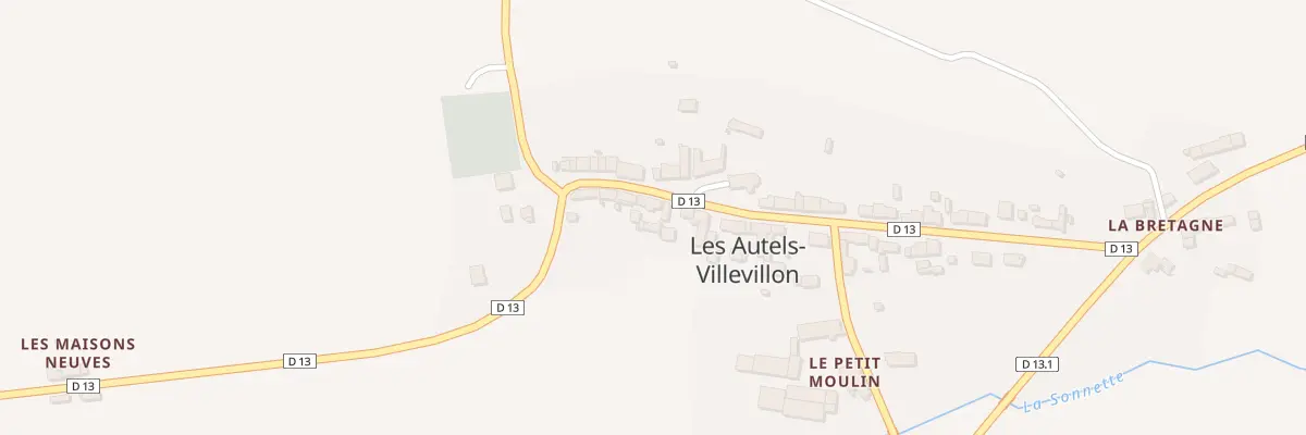 Plan du 28 Vc Grande Rue aux Autels-Villevillon