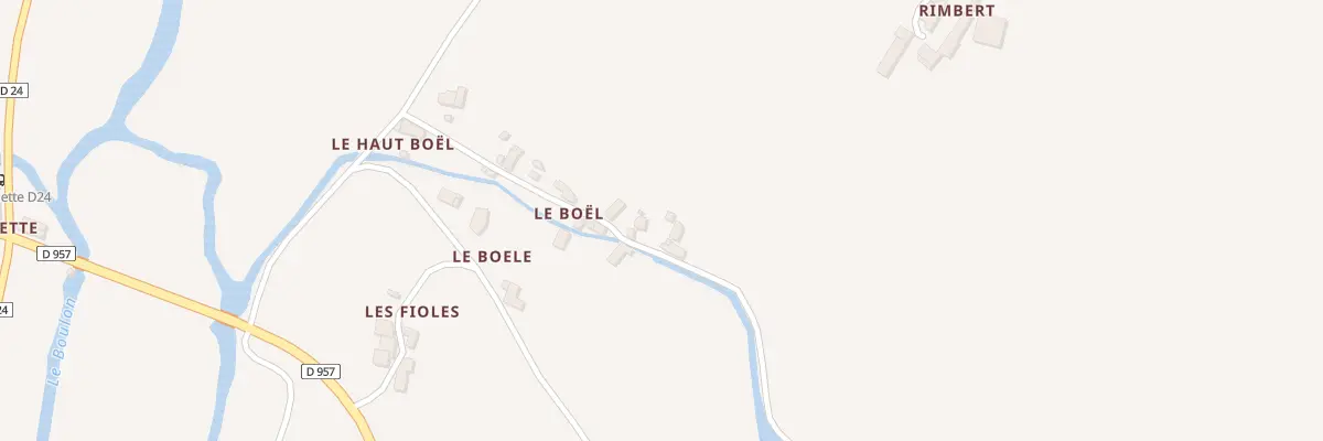 Plan du 235 Le Boel à Azé